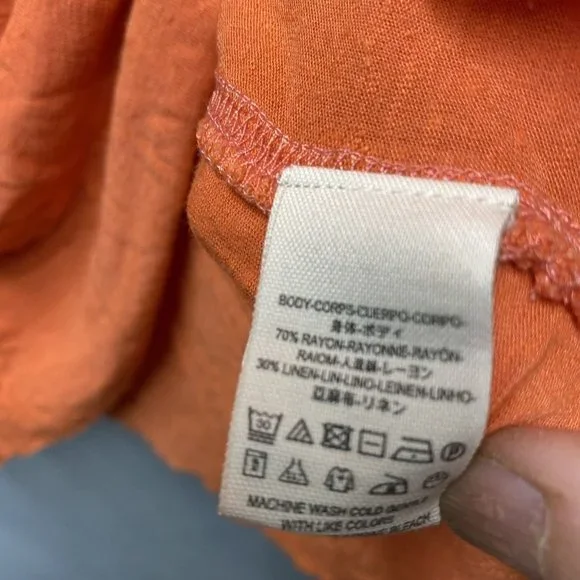 Free People Orange Karmen Layered Tank - Picture 4 of 5